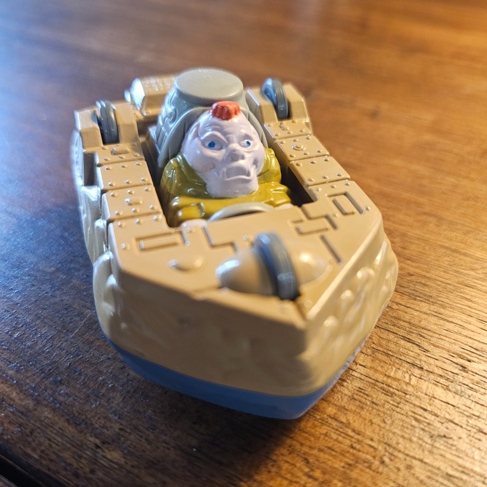 Vintage 1990 Captain Planet Burger King Hoggish Greedly Flip-Car Toy 3.25 Inch