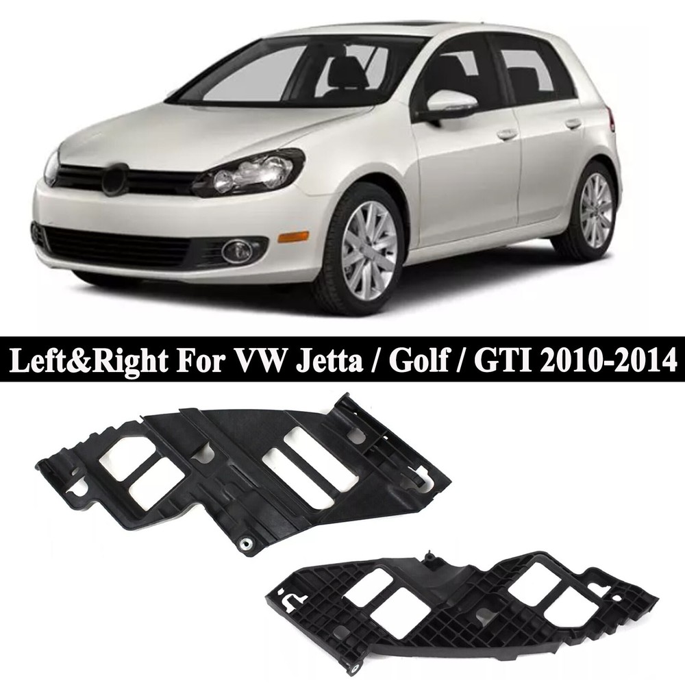 Volkswagen Jetta Golf GTI 2010-2014 Front Inner Bumper Bracket Set LH RH Pair