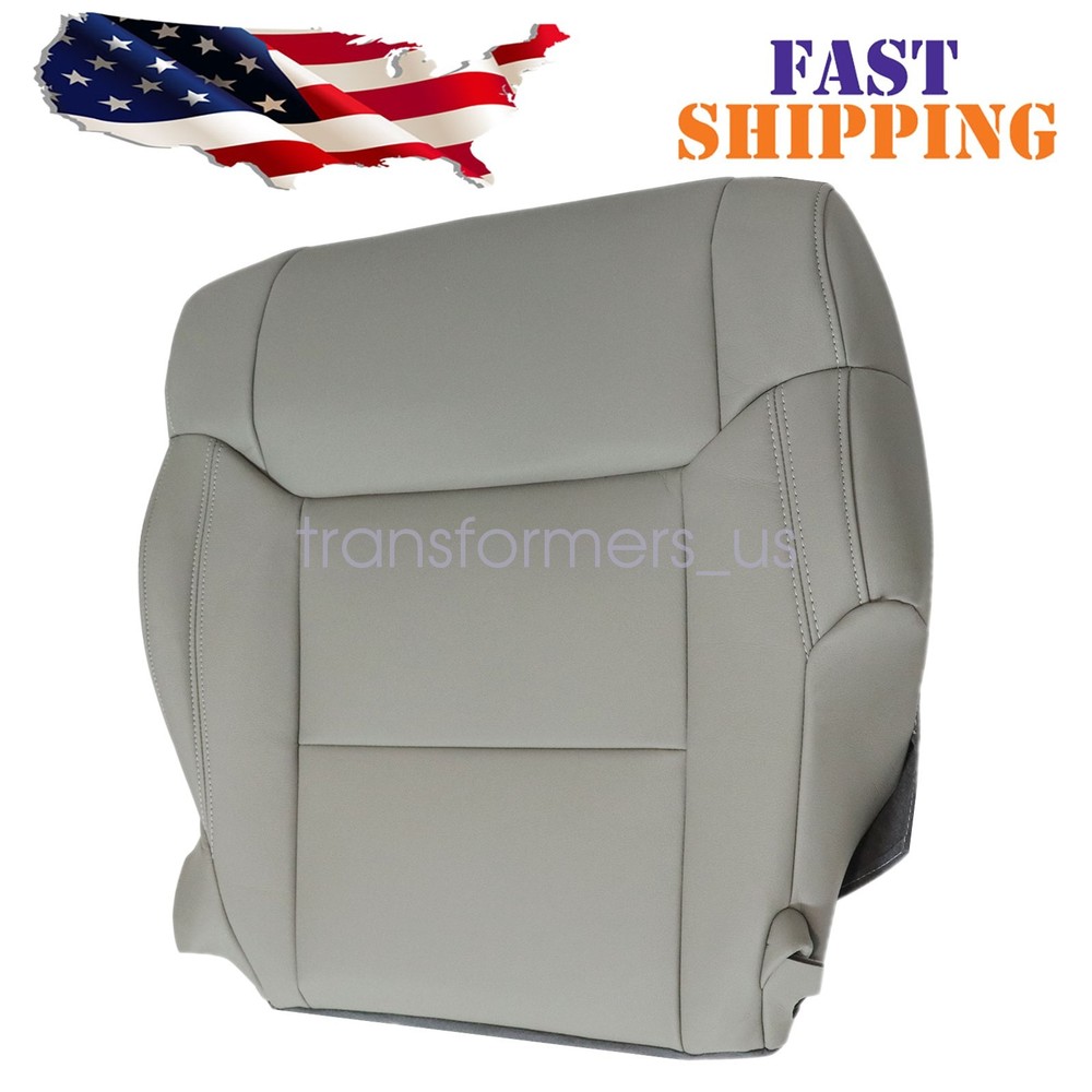 Driver Bottom Leather Seat Cover Gray For 2014 to 2020 Toyota Tundra Limited SR5