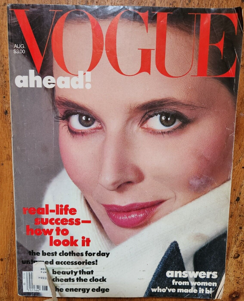 VTG Vogue Magazine August 1983 Isabella Rossellini by Richard Avedon