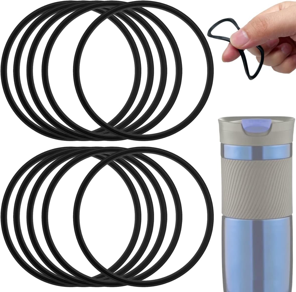 10 Pcs Replacement Gasket Rubber Lid Seals Compatible with 16 & 20 Oz Contigo Sn