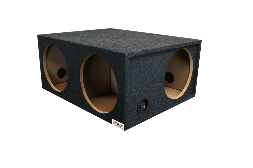 12 in Four Hole : 2 Front : 2 Side Sealed Subwoofer Enclosure Precision CNC-Cut,