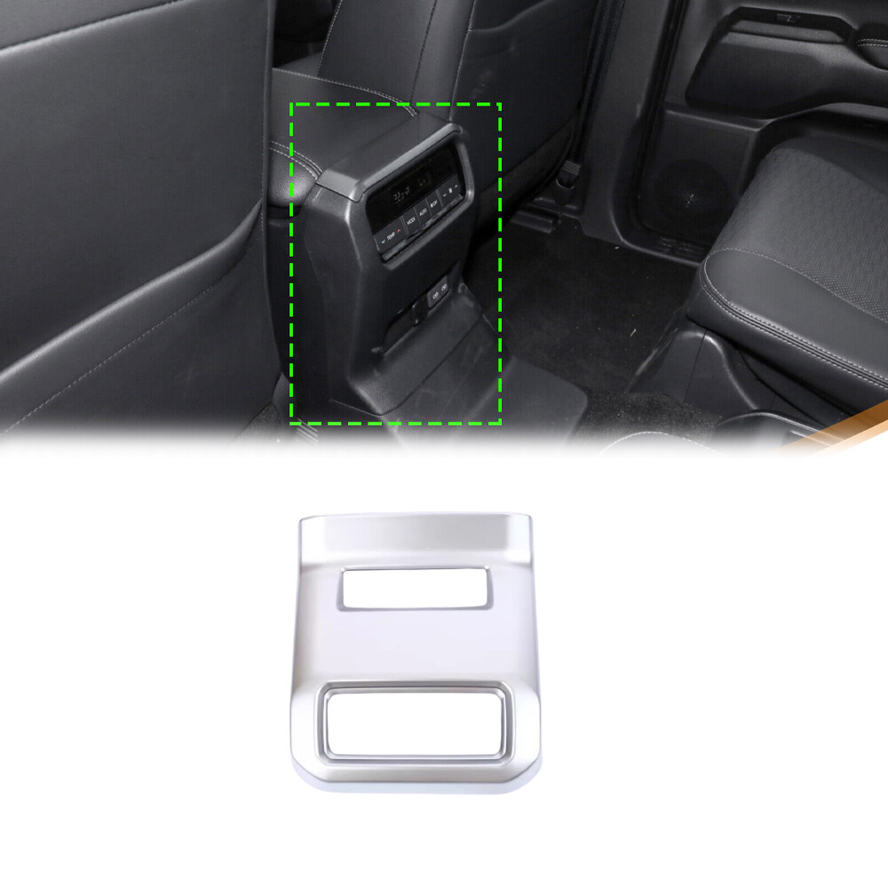 Rear Air Outlet Protective Panel Trim For Toyota Land Cruiser LC250 Matte Silver