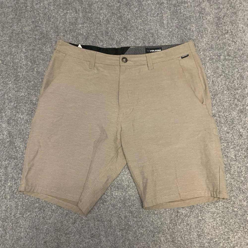 Volcom Shorts Mens 36 Chino Poly Cotton Blend Skateboard Surf Skate