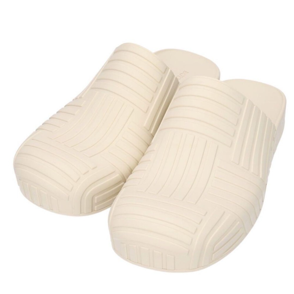 Men 7.5US Bottega Veneta Shoes Ivory Slippers Limited Edition VHTF Rare Popular