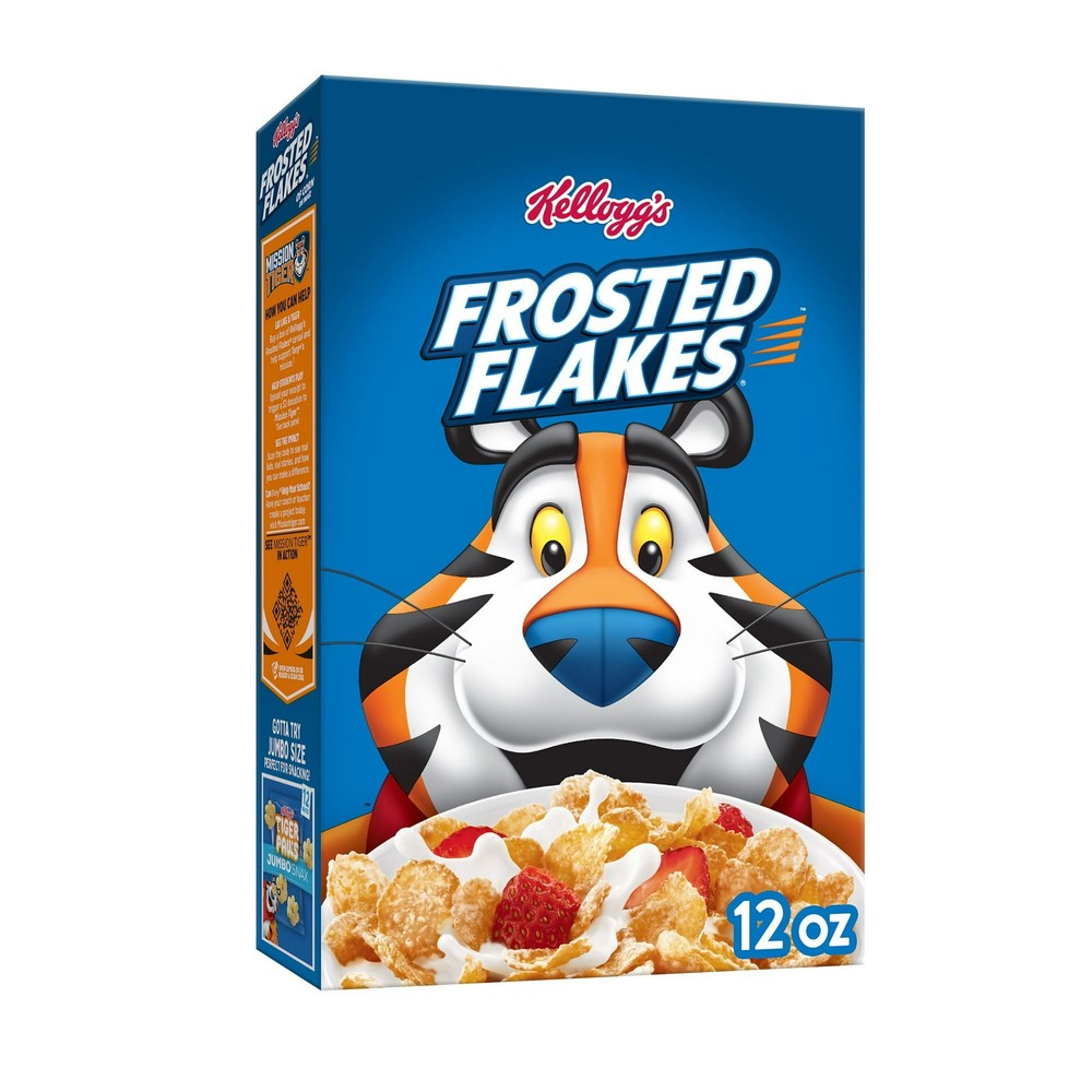 Kellogg's Frosted Flakes Breakfast Cereal Kids Cereal Family Breakfast Original