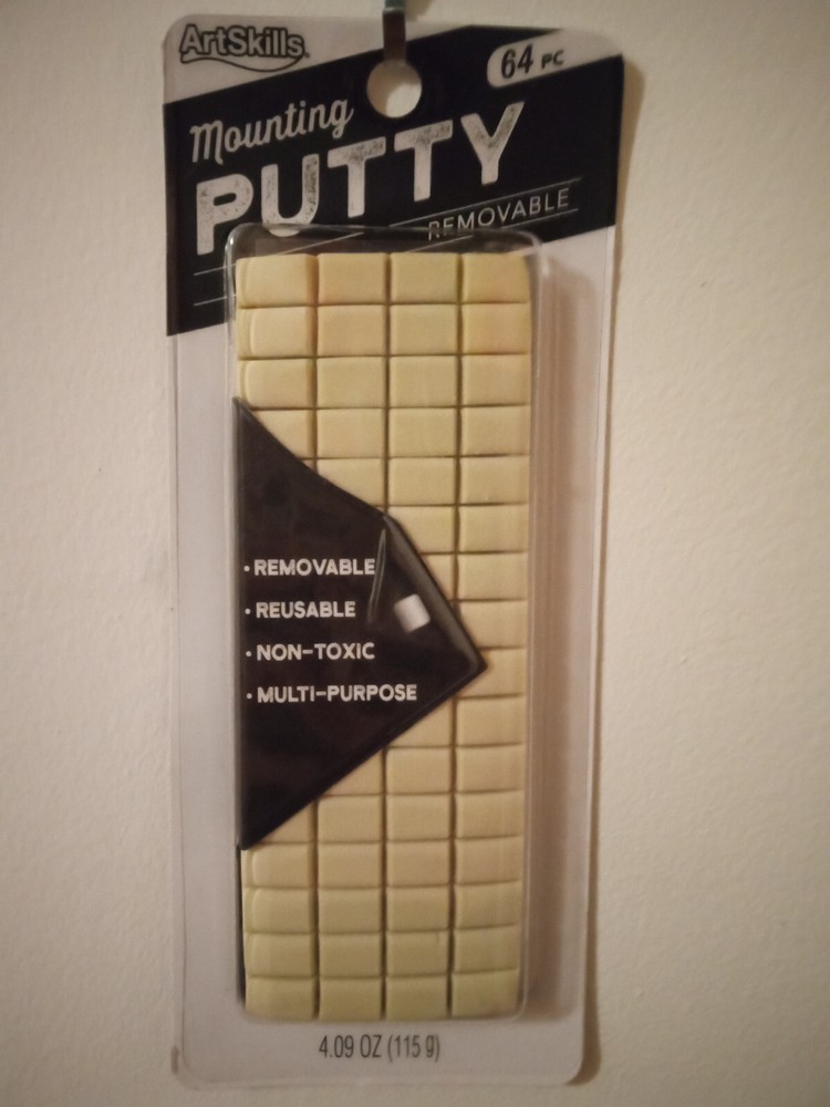 ArtSkills Tack Reusable Adhesive Putty for Hanging Posters, 64pc, White