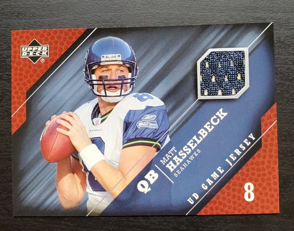 2005 Upper Deck Matt Hasselbeck UD Game Jersey Patch #GJ-MH Seattle Seahawks