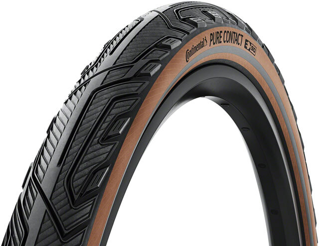 Continental Pure Contact Tire - 27.5 x 2.2, Clincher, Folding, Black/Coffee/Grap