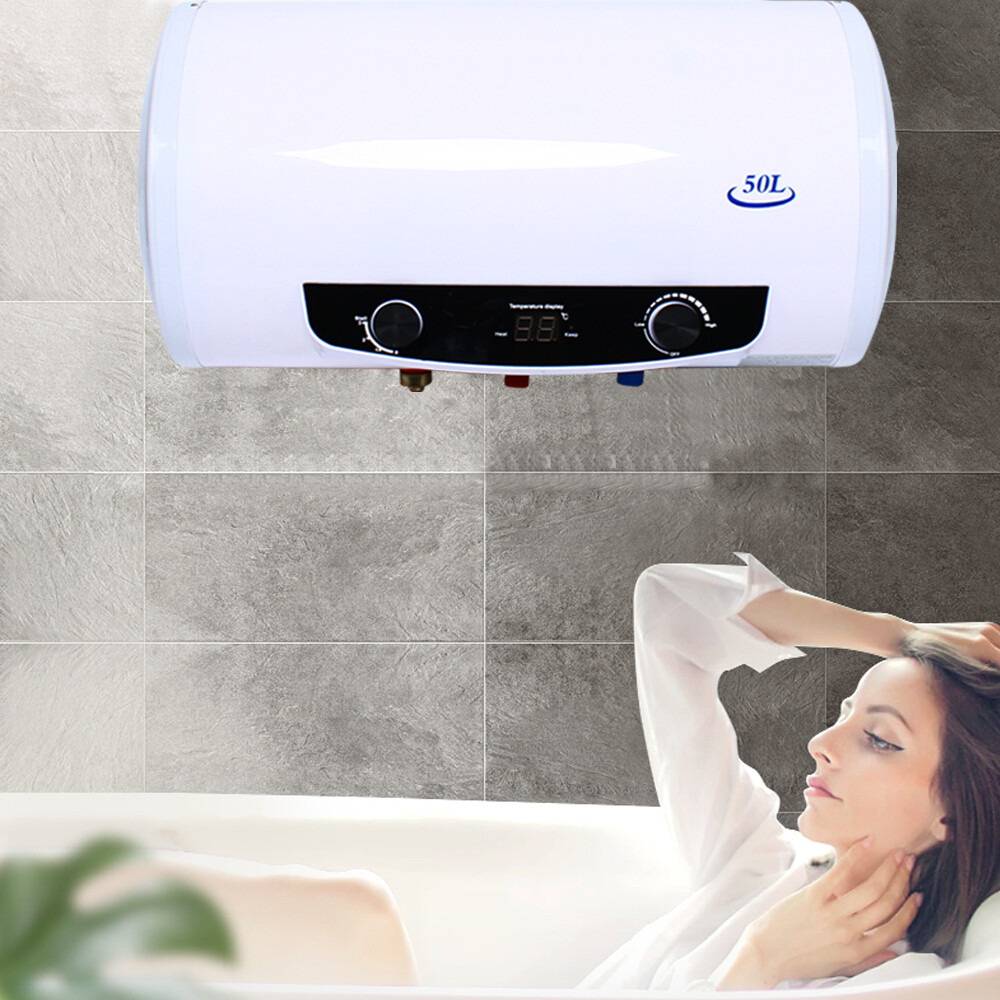 50L 1500W Instant Electric Hot Water Heater Tankless Bathroom Shower Whole House