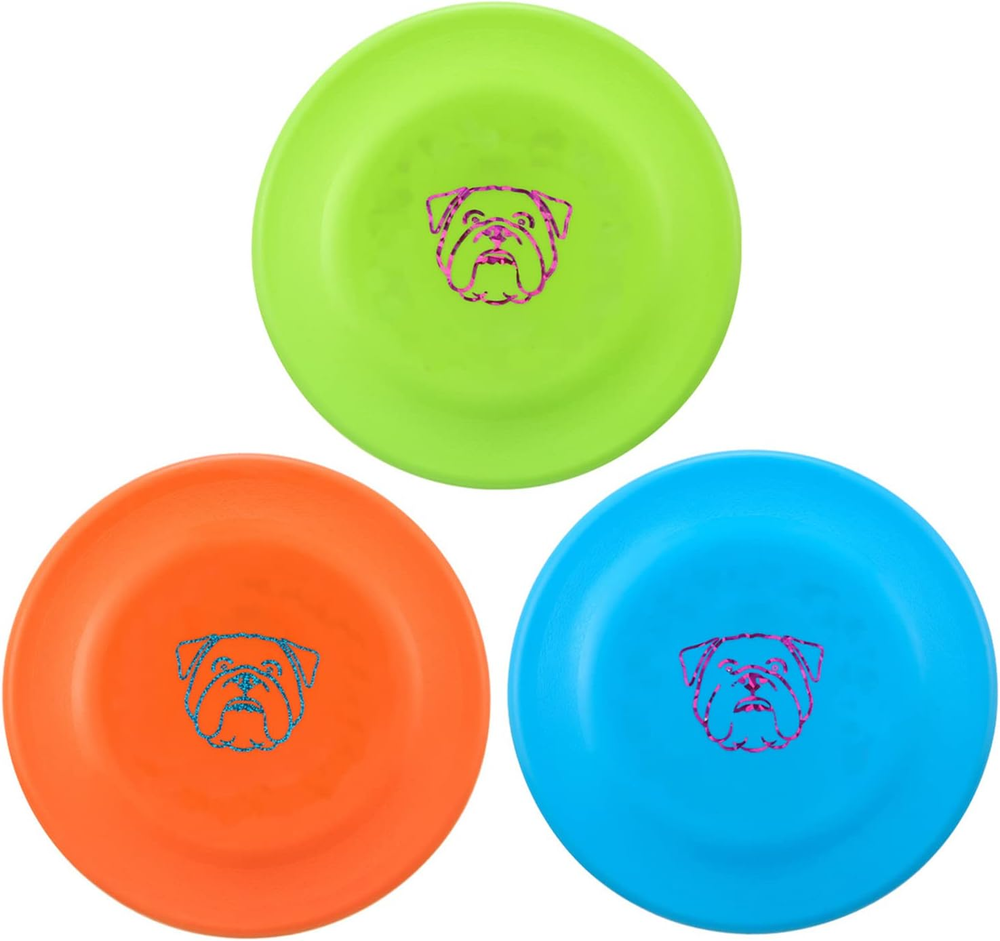 Dog Flying Disc, 3 Pcs Competition Dog Flyer Dog Toy, Soft Dog Flying Discs Inde