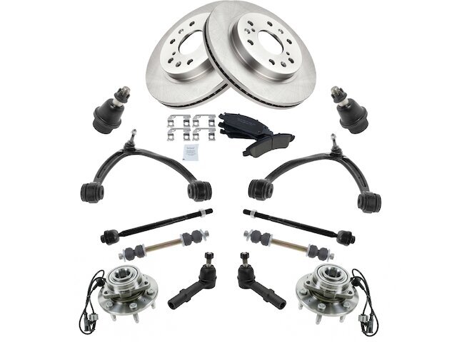 High-Performance Front Brake Pads Rotors Hub Control Arm Kit for Escalade EXT 66KSFR