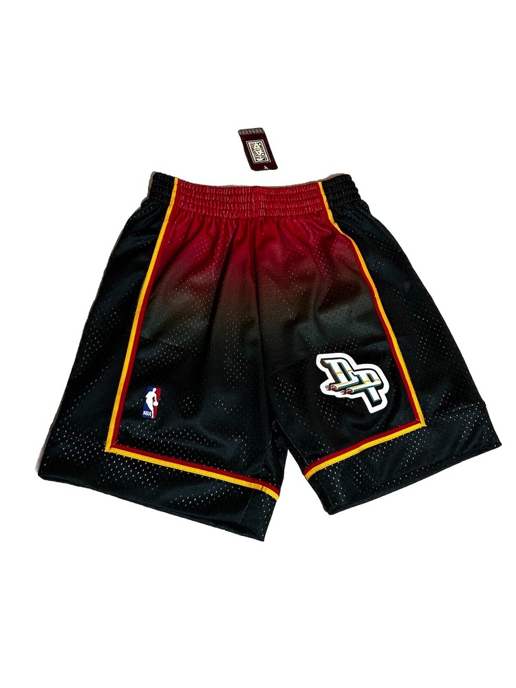 Mitchell Ness Swingman Detroit Pistons Black Fadeaway 98 NBA Shorts Men's Medium