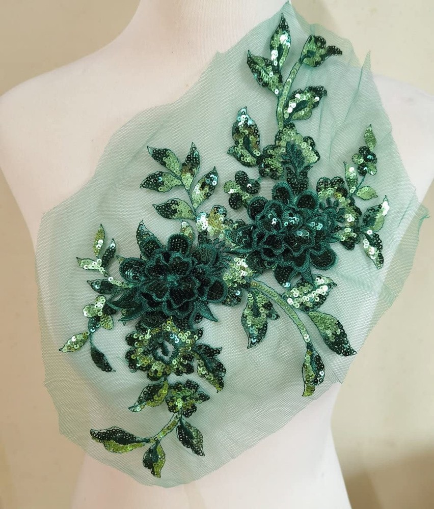 1pcs Flower Embroidery Appliques Sew On Patches for Girl Clothing Sewing DIY ...