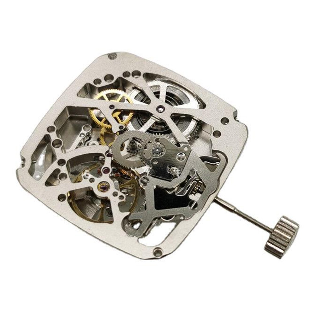 Tianjin ST25 ST2553 Automatic Mechanical Watch Movement with Hollow 3 Hands Square Design