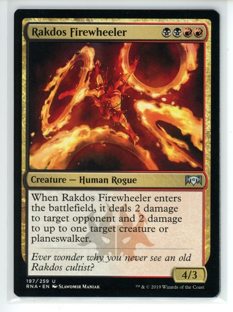 RAKDOS FIREWHEELER Ravnica Allegiance #197 RNA(NM)(MTG)