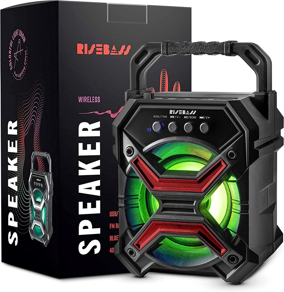 Portable Wireless Bluetooth Speaker Compatible with iPhone Android iPod Rechargeable