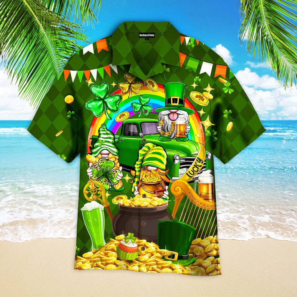 St Patricks Day Shamrockin With My Gnomies Aloha Hawaiian Shirts