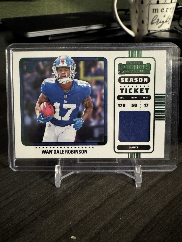 WANDALE ROBINSON 2022 Panini Contenders Rookie Season Ticket Patch Emerald