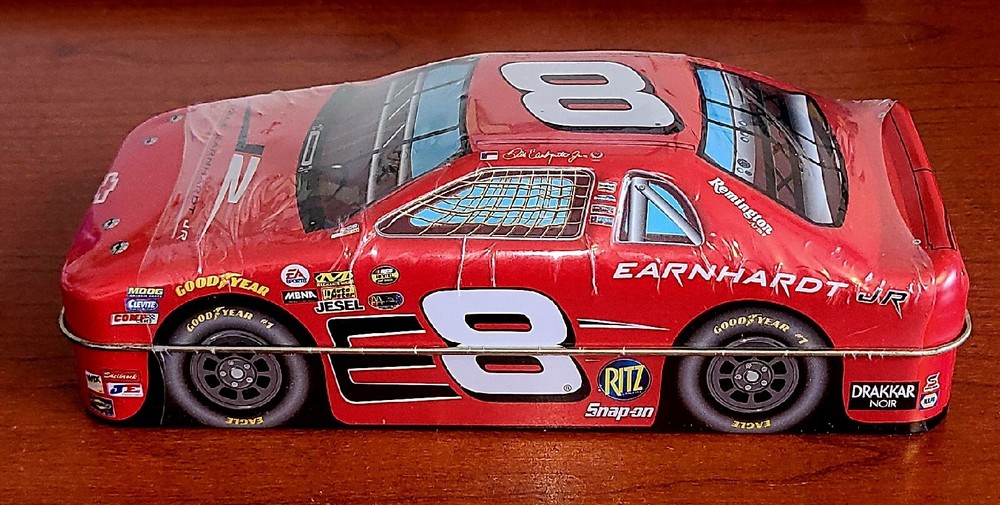 Dale Earnhardt Jr NASCAR racecar collectible tin new double crisp