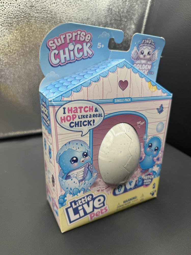 Little Live Pets Surprise Chick Hatch & Hop Sealed Blue Egg Single Pack New