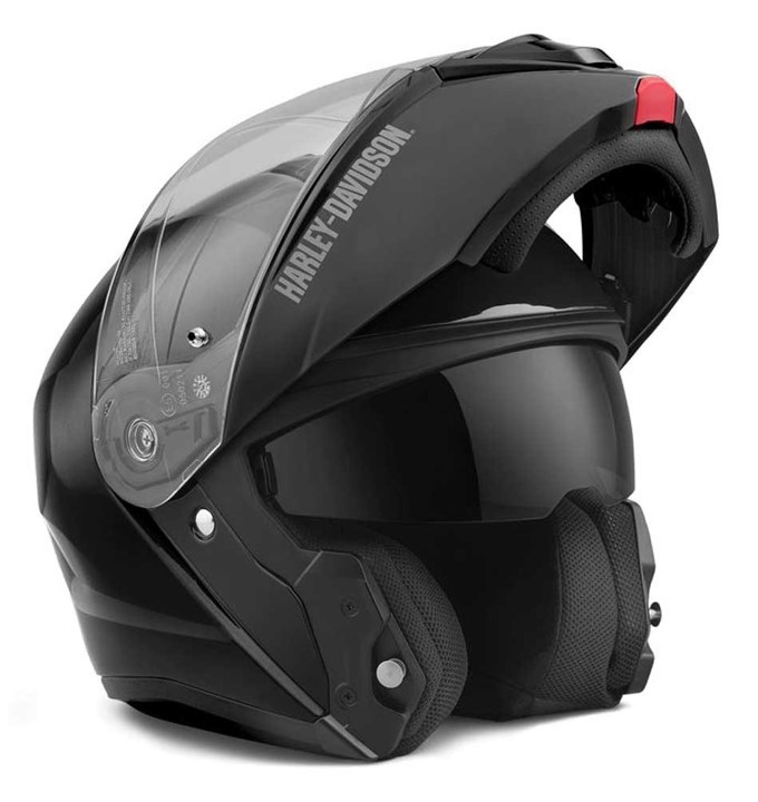 Harley-Davidson Men's Capstone Sun Shield Modular Helmet Gloss Black Size M