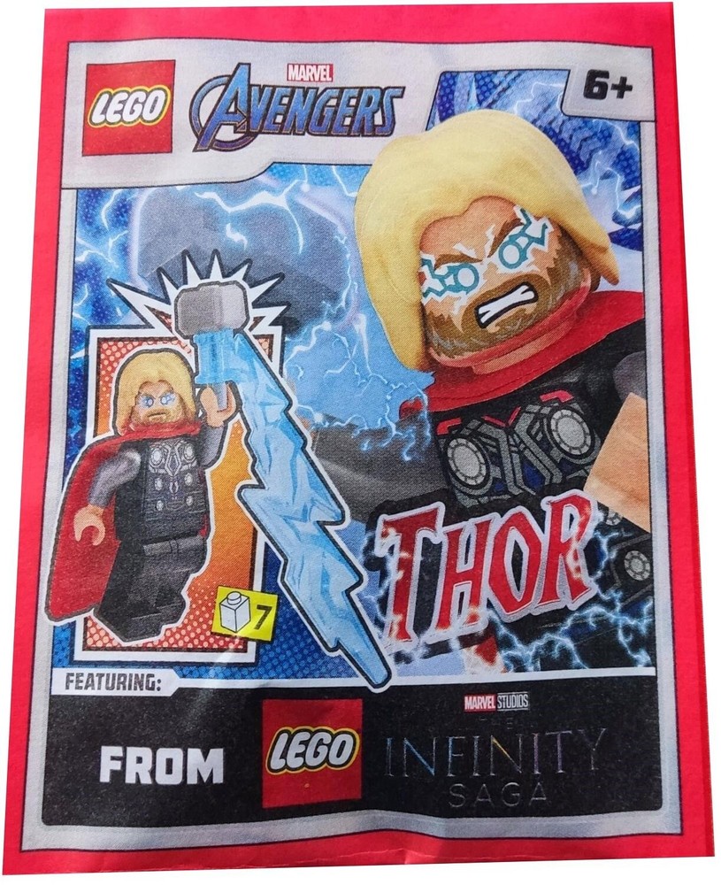 Lego Thor Marvel Avengers Minifigure with Hammer 242404 New Factory Sealed 2024