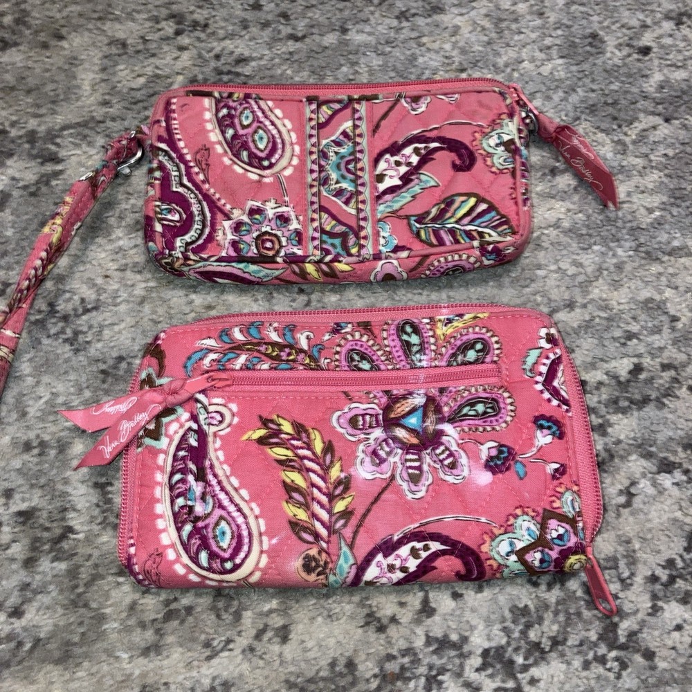 Vera Bradley  pink Wristlet and wallet  (2)