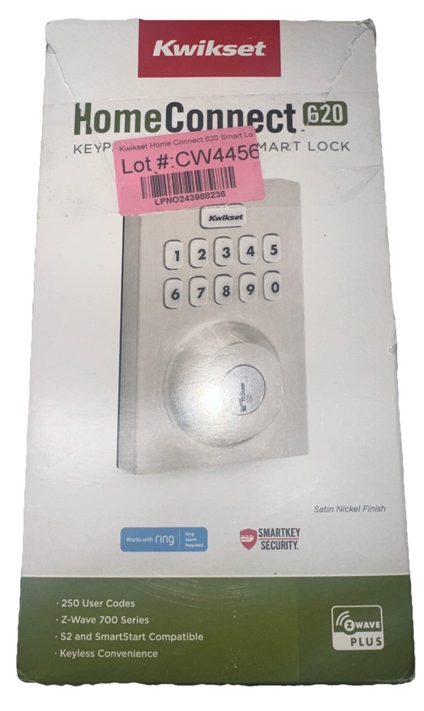 Kwikset 620 Home Connect Smart Lock Keypad Deadbolt 98690-001 New
