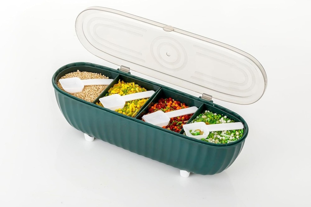 4-in-1 Multipurpose Dry Fruit Storage Box Stylish Compartment