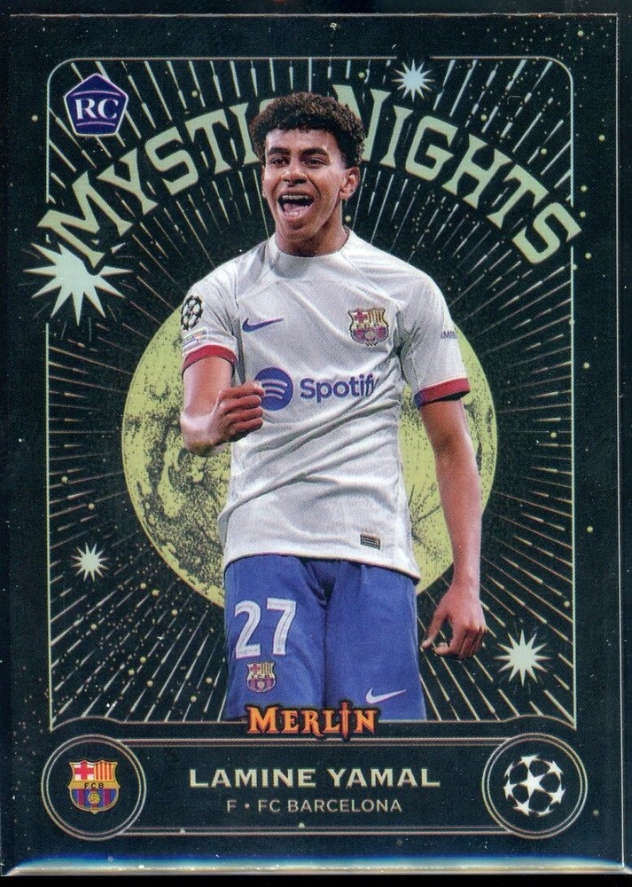 2023-24 Topps Merlin UEFA Club Competitions - Mystic Nights #MN-8 Lamine Yamal (RC)