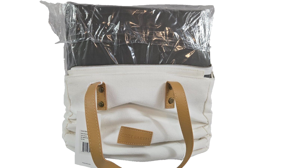 Cozy Earth King Linen Bamboo Sheet Set in Charcoal with Free Canvas Bag