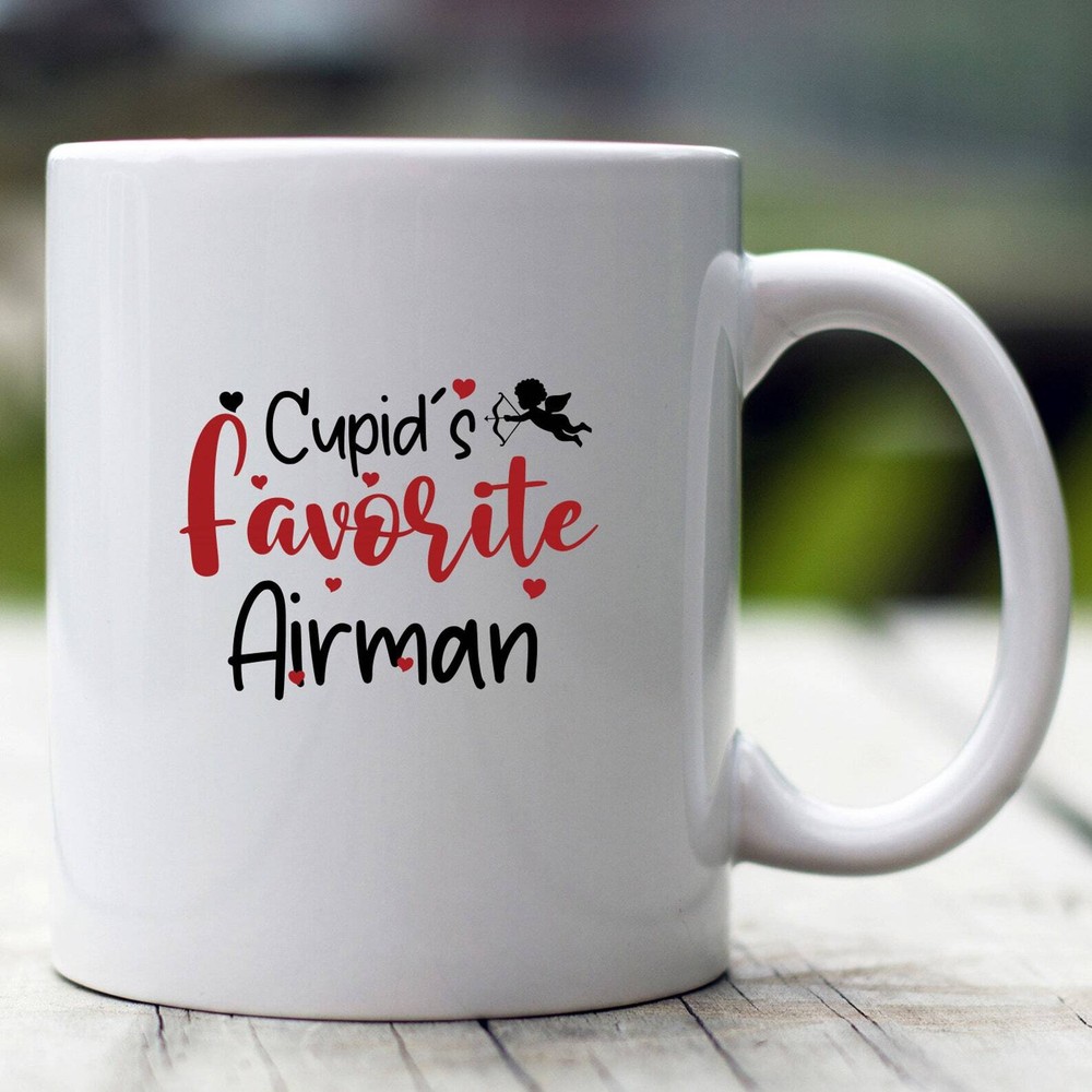 Cupid's Favorite Airman Mug Valentine Airman Mug Airman Valentine Mug Airman Gif