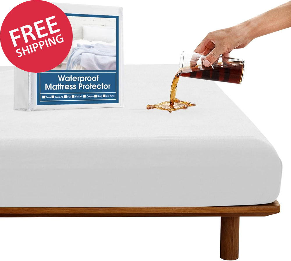 Twin Mattress Protector Waterproof, Twin Mattress Pad Cover Fitted up to 14'' De