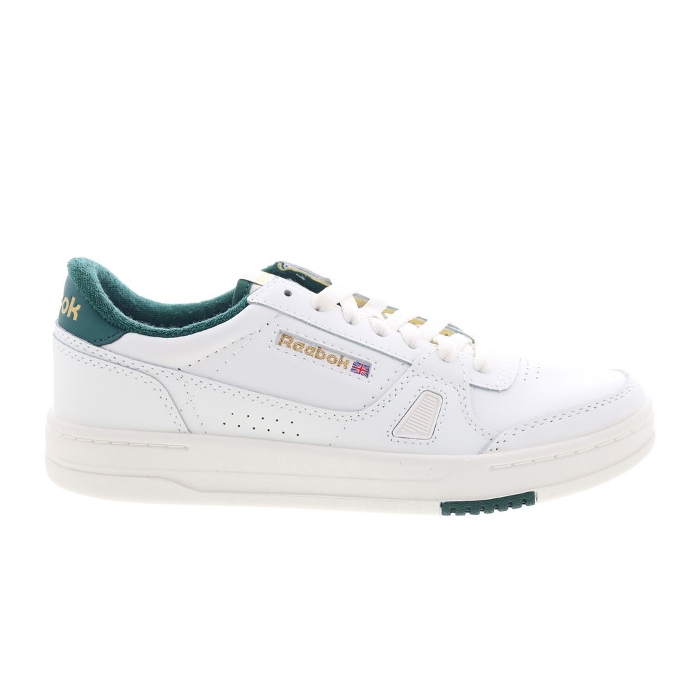 Reebok LT Court Mens White Leather Lace Up Lifestyle Sneakers Shoes