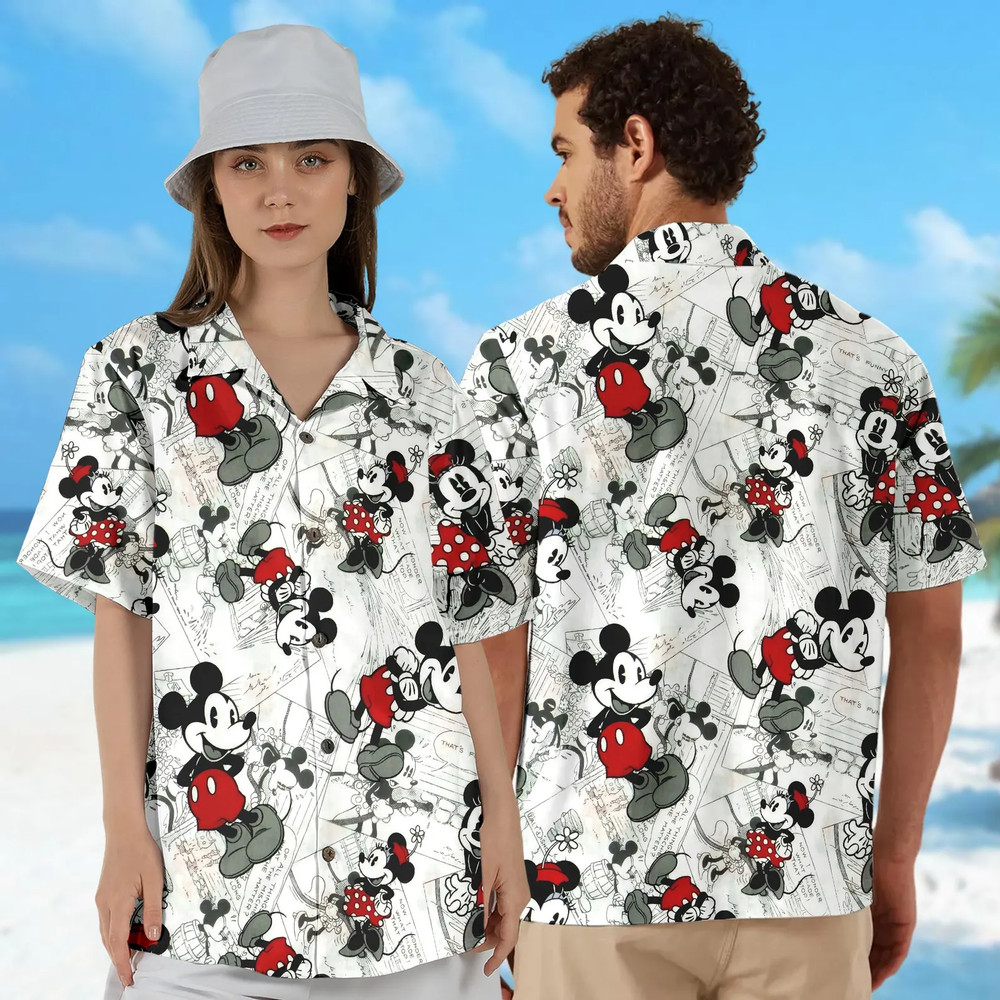 Mouse And Friend HAWAII SHIRT All Over Print Best Price Father Day Gift US Size-image
