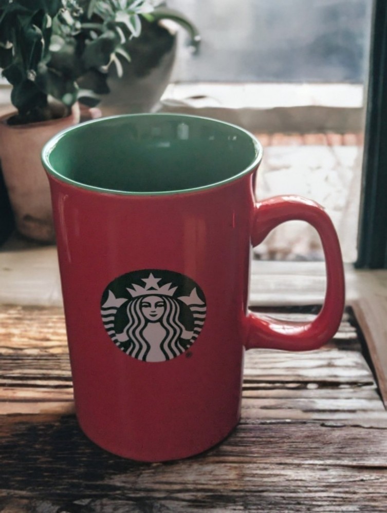 Starbucks Tall Red Green Christmas Coffee Tea Mug CupHoliday 11 oz