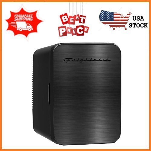 Frigidaire Retro 10L 15-Can Mini Personal Fridge Cooler EFMIS183 in Black Stain