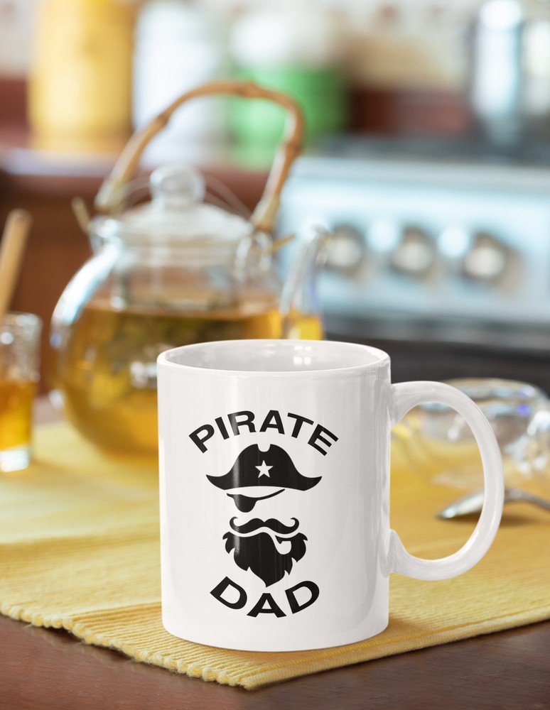 From Daughter Son Funny Coffee Mug Pirate Dad Gift For Dad Father's Day Gift