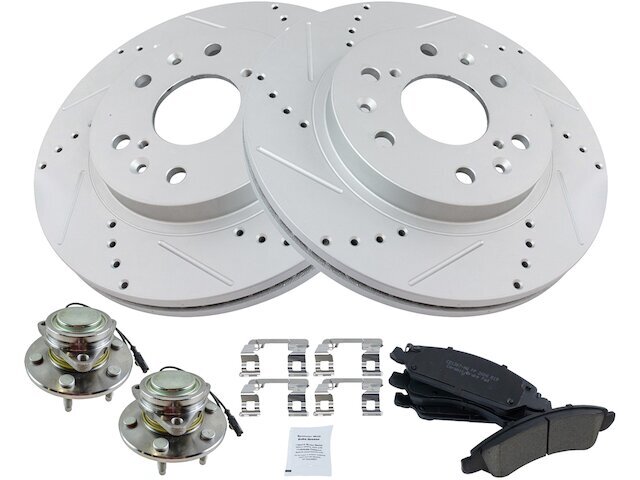 2008-2013 Yukon XL 1500 Front Brake Rotor Pad Hub Kit 45CKTW