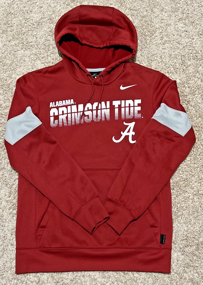 Nike Dri-FIT On Field Alabama Crimson Tide Hoodie Pullover Sweatshirt Men’s Sz S