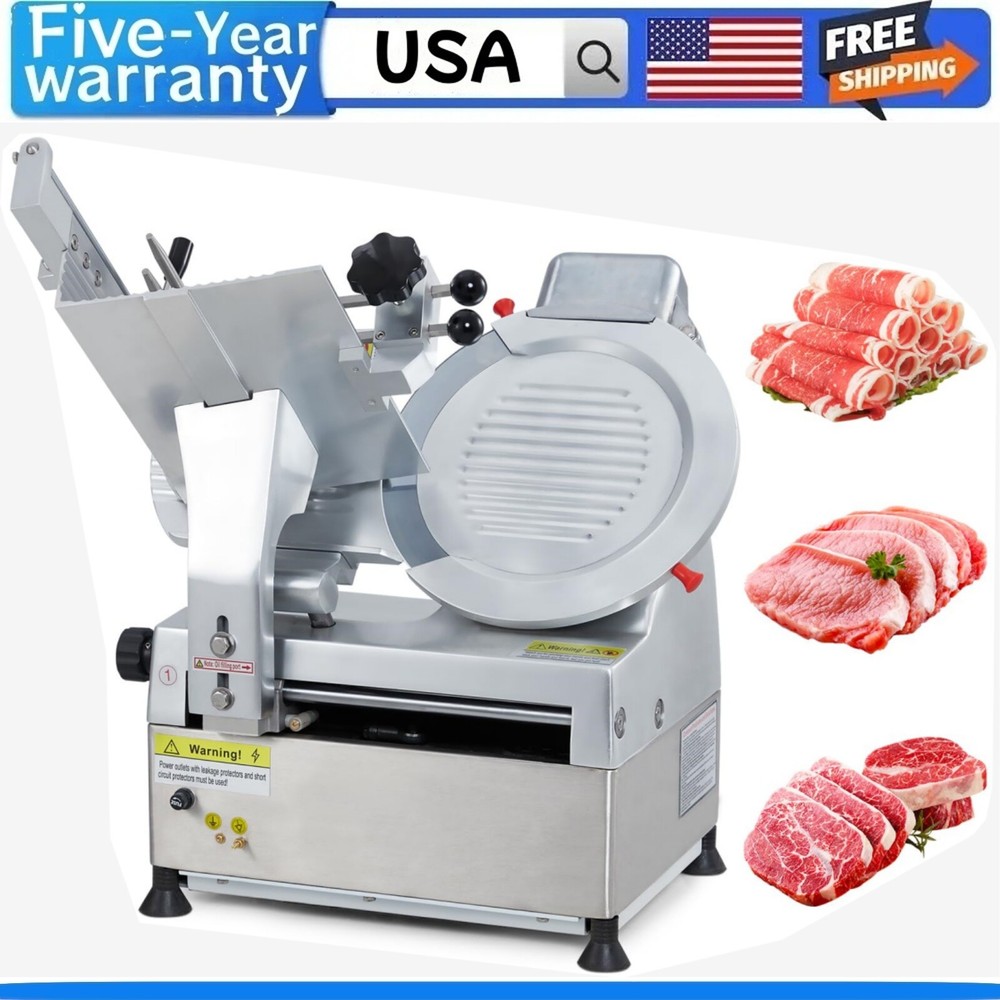 Automatic Meat Slicer 550W Deli Slicer with 12
