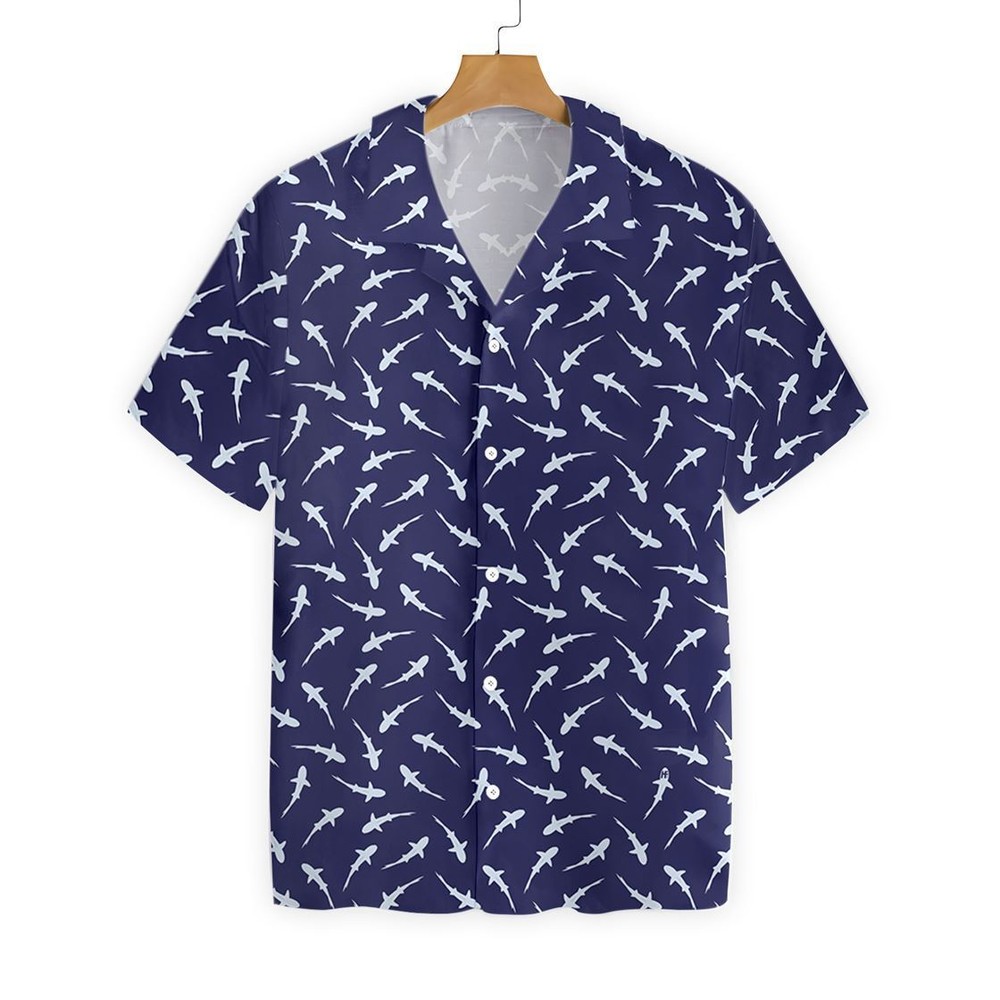 Stylish Shark Print Hawaiian Shirt for Men and Women