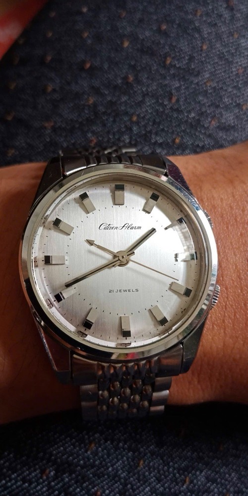 Vintage 1968s CITIZEN Alarm 21jewel No Date, manual winding for men’s Wrist