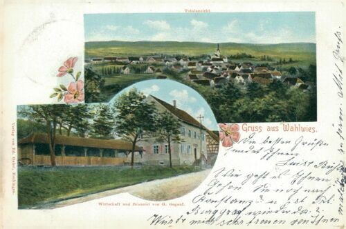 Ansichtskarte Wahlwies 1903 Total Gebäude (Nr.772)