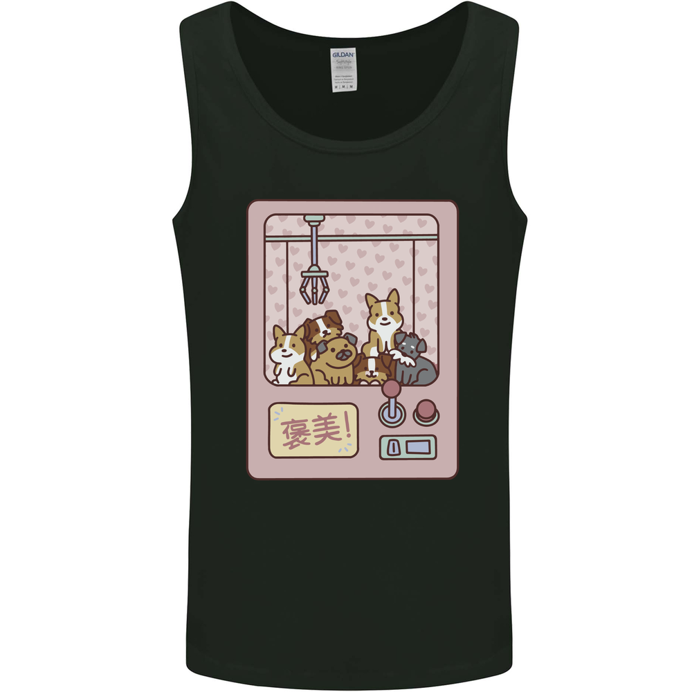 Kawaii Dog Machine Puppy Mens Vest Tank Top