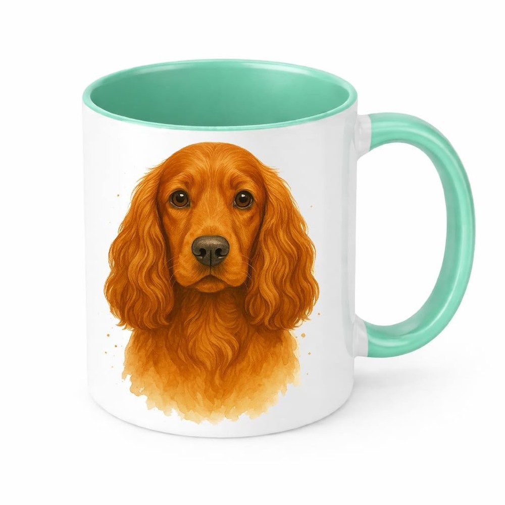 Cocker Spaniel Mug Brew Crew Gifts White Ceramic 11 oz Dishwasher Safe
