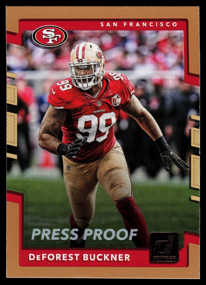 DeForest Buckner 2017 Donruss Press Proof Gold San Francisco 49ers NFL No.54
