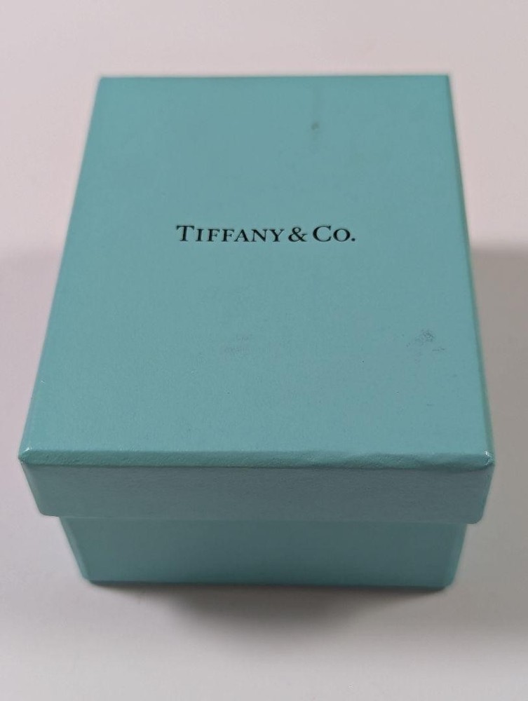 Tiffany & Co Blue Suede Jewelry Box & Pouch Empty Pre-owned