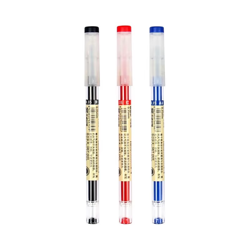 6 mix Japan Fine Point Pen 0.35Mm Black Blue Red Ink Gel Pen Ballpoint Pen Schoo